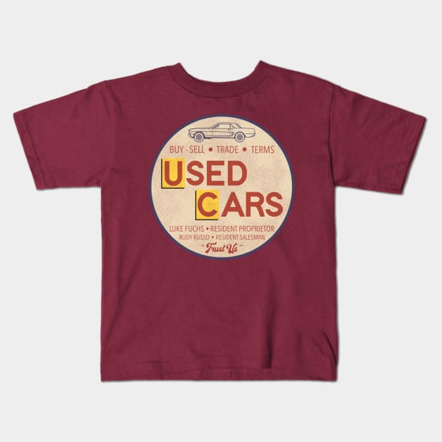 Used Cars Kids T-Shirt by darklordpug